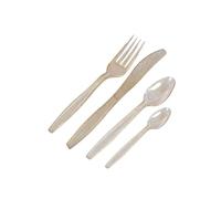 Homéa, Ménagere 6 Fourchettes + 6 Couteaux + 6 Cuilleres + 6 Petites Cuilleres Or