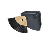 Homéa, Mini Pelle et Balayette Bambou 16 x 23 cm, Anthracite