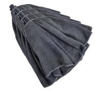 Homéa, Mop Serpilliere Microfibre 120Gr Double Pas de Vis Anthracite (Lot de 4)