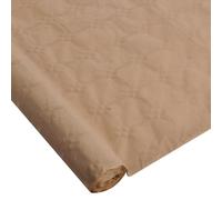 Homéa, Nappe en Papier Kraft Damassé 1,18 x 5M Naturel