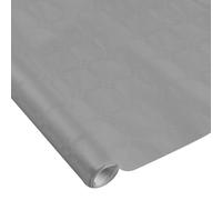 Homéa, Nappe Vitamine en Papier Damassé 1,18 x 5M Gris