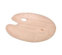 Homéa, Palette Ovale en Bois Contreplaque 25 x 30 cm