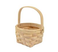 Homéa, Panier en Bois Tressé pour Décoration 13,5 x 15,5 x H12,5 cm