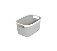 Homéa, Paniere Bicolore Plastique 3L 24,5X17Xh,12 cm Gris