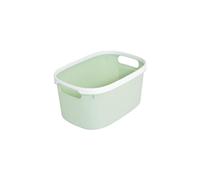Homéa, Paniere Bicolore Plastique 3L 24,5X17Xh,12 cm Sauge