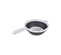Homéa, Passoire Rétractable avec Manche Plastique Ø 23 X H, 3-9 cm Blanc/Anthracite
