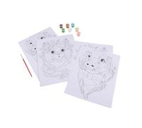 Homéa, Peinture par Numeros 2 Tableaux Chien+Chat