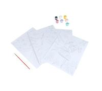 Homéa, Peinture par Numeros 2 Tableaux Princesse Fleurs+Papillon