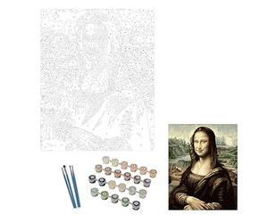 Homéa, Peinture par Numeros Grands Maitres 40 x 50 cm La Joconde Vinci