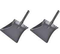 Homéa Pelle Métal Anthracite, Unique (Lot de 2)