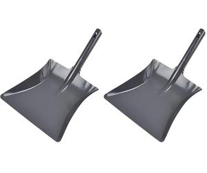 Homéa Pelle Métal Anthracite, Unique (Lot de 2)