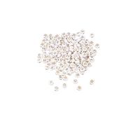 Homéa, Perles Alphabet Ronde Environ 187 Perles 25 Gr D6Mm Blanc et Or