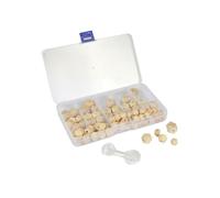 Homéa, Perles en Bois Diamants Dans Boite PVC Environ 85 Perles 10/12/14/16Mm