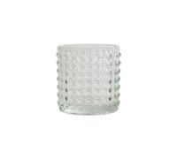 Homéa, Photophore Bulles en Verre Transparent D7 x H7,7 cm Arty