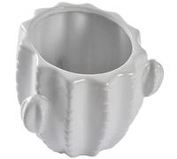 Homéa, Pot Cactus Céramique 10 x H10 cm Blanc Jardin d'hiver
