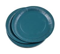 Homéa Réception, Set de 20 Assiettes en Carton D23 cm Vitamine Emeraude