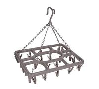 Homéa, Sechoir Plastique 26 Pinces 38 x 29,5 cm Taupe