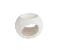 Brûle Parfum en Céramique "Orbe" 13cm Blanc Blanc G