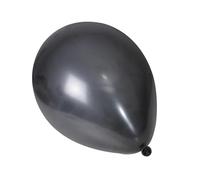Homéa, Set de 10 Ballons en Latex Naturel D30 cm Noir