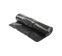 Homéa, Set de 10 Sacs Poubelle 100L Liens Coulissants Noir
