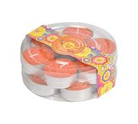 Homéa, Set de 12 Bougies Chauffe-Plat Chupa Chups Ø3,9 x H1,7 cm Parfum Orange
