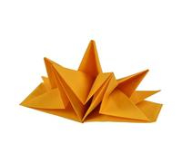 Homéa, Set de 12 Serviettes Pre Pliées en Papier 3 Plis 40 x 60 cm Jaune Moutarde