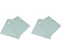 Homéa, Set de 2 Chiffons Antistatiques Spécial Meubles Microfibre 30 x 30 cm Bleu Givré (Lot de 2)