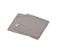 Homéa, Set de 2 Chiffons Antistatiques Spécial Meubles Microfibre 30 x 30 cm Taupe