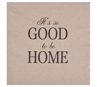 Homéa, Set de 20 Serviettes en Papier 3 Plis 33 x 33 cm Home