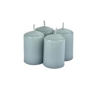 Homéa, Set de 4 Bougies Pilier Ø4 x H6 cm Essentiel Parfum Fleur de Coton