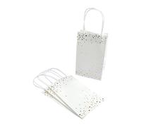 Homéa, Set de 4 Sacs Cadeaux en Papier 13 x 8 x H31 cm Confettis Or