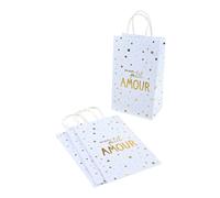 Homéa, Set de 4 Sacs Cadeaux en Papier H27,5 cm Mon Petit Amour