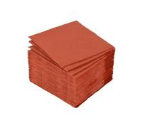 Generique Serviettes en papier Vitamine Cocktail 2 plis 25 x 25 cm Lot de 40 Terracotta