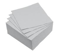 Homéa, Set de 40 Serviettes Vitamine en Papier 2 Plis 38 x 38 cm Gris