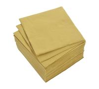 Homéa, Set de 40 Serviettes Vitamine en Papier 2 Plis 38 x 38 cm Or