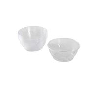Homéa, Set de 6 Bols en Plastique Réutilisable 175Ml Transparent