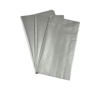 Homéa, Set de 6 Feuilles de Papier de Soie 50 x 70 cm Argent