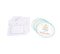 Homéa, Set de 6 Invitations avec Enveloppes Anniversaire en Papier Colore