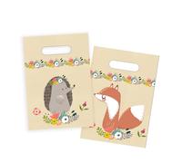 Homéa, Set de 6 Sacs à Bonbons en Papier H23 cm Amis Nature