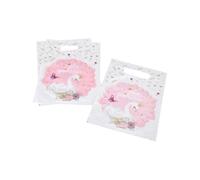 Homéa, Set de 6 Sacs à Bonbons en Papier H23 cm Cygne