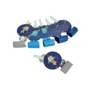 Homéa, Set de 6 Sans-Gênes en Papier+PP H11,5 cm Espace