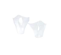 Homéa, Set de 6 Verrines en Plastique Réutilisable 'Triangle' 150Ml Transparent