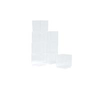 Homéa, Set de 8 Verrines en Plastique Réutilisable 'Cube' 60Ml Transparent