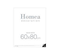 Homéa, Sous-Verre pour Photo ou Affiche 60 x H80 cm en Verre Transparent