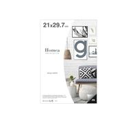 Homéa, Sous-Verre pour Photo ou Affiche A4 21 x H29,7 cm en Verre Transparent