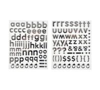 Homéa, Sticker Alphabet Mousse Lettre Entre H1,5 cm et H2,5 cm Argent