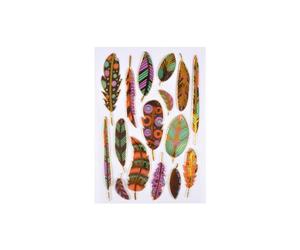 Homéa, Stickers Plumes Effet Métal