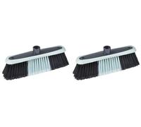 Homéa, Tête de Balai Antichoc TPR 31 cm Anthracite/Bleu Givré (Lot de 2)