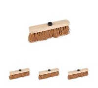 Homéa, Tête de Balai Bois Fibres de Coco 29 cm Usage Extérieur (Lot de 4)