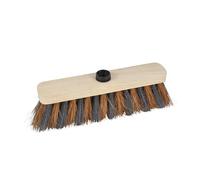 Homéa, Tête de Balai Bois Zèbre Fibres de Coco+PVC 29 cm Usage Extérieur, Zebra Wood